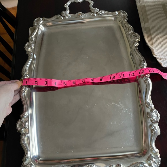 Golden Crown Silver Plated Butler’s Tray - Picture 9 of 10